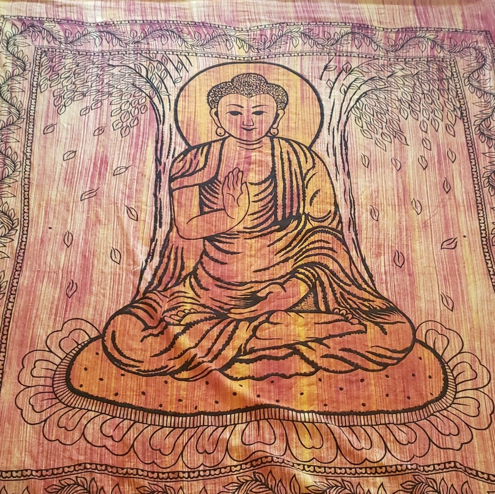 Authentic Indian Buddha Tapestry XL